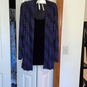 Navy blue with shell with some silver design